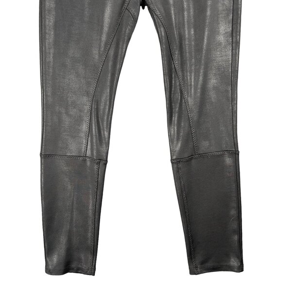 Soft Surroundings Leggings XS Work Office Capsule Leather Minimal Stretchy Chic - Picture 3 of 9